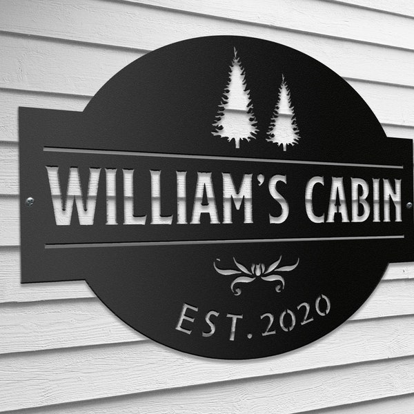 Outdoor Cabin Sign - Etsy