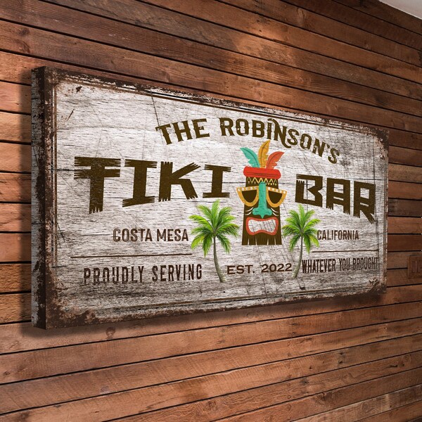 Tiki Bar Decor Etsy
