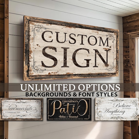 Custom Sign, Your Favorite Quote or Saying, Large Customized Sign, Custom Bible Verse Wall Hanging, Personalized Scriptures, Lyrics Wall Art