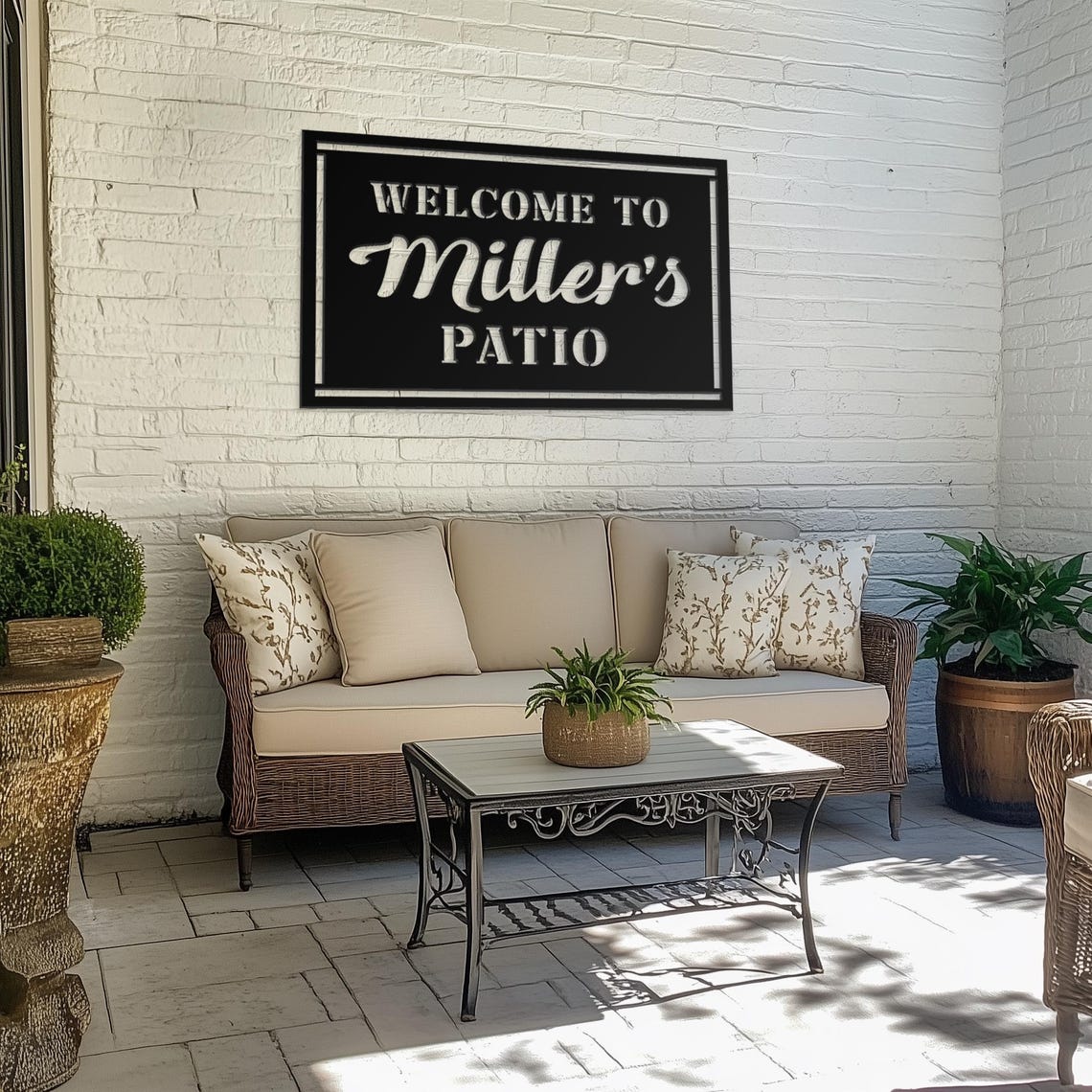 Custom Metal Patio Sign, Outdoor Sign, Backyard Patio Design, Porch ...