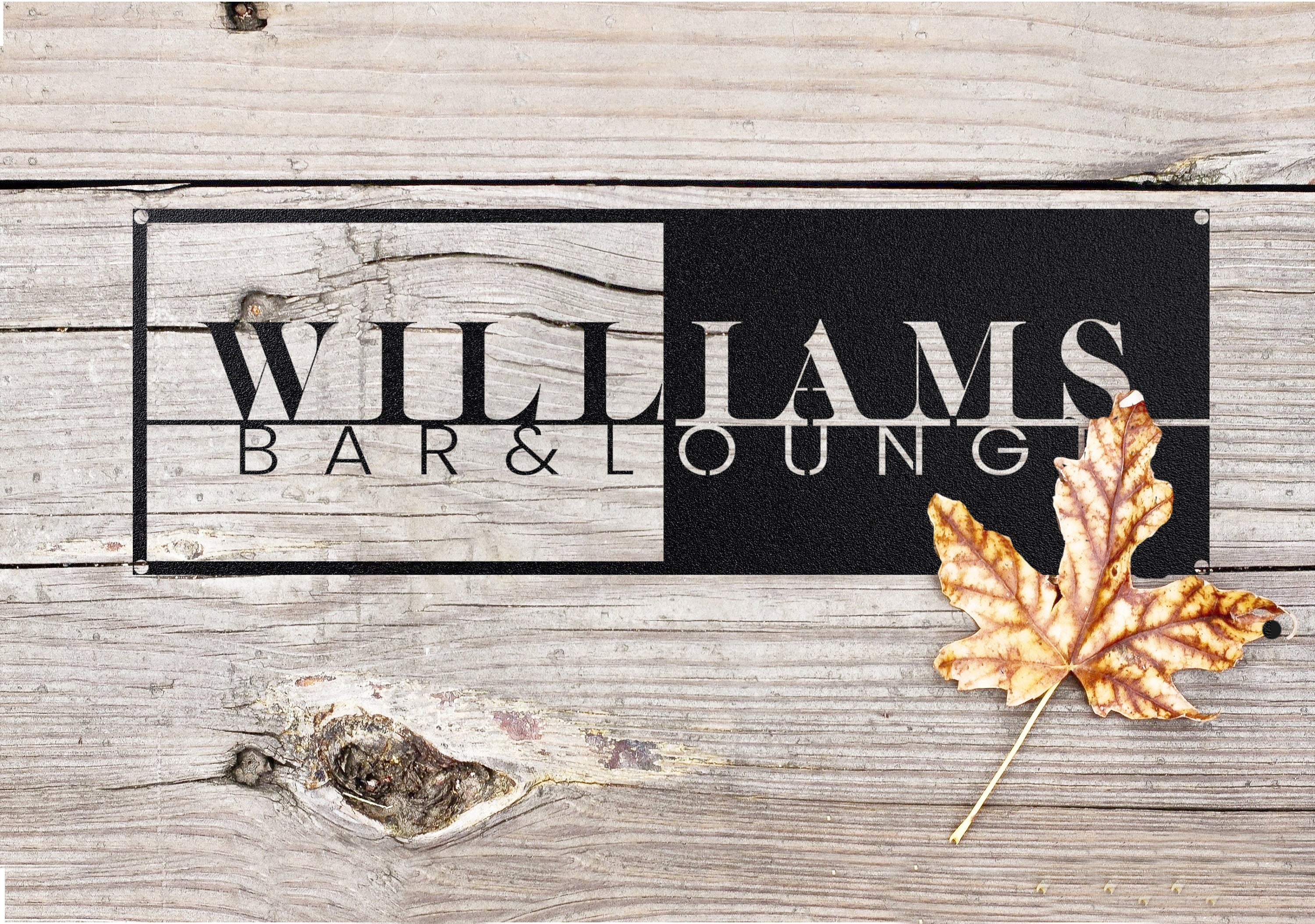 Personalized Metal Bar Sign, Custom Metal Cut Sign, Bar & Lounge Sign, Steel Wall Art, Customized Last Name Sign, Family Name Outdoor Sign
