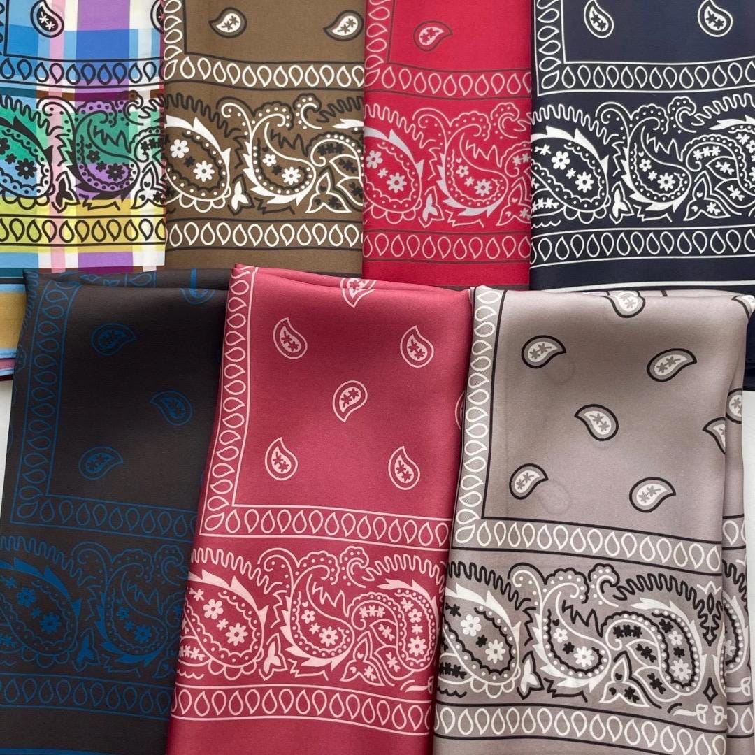 LORENZO CANA Sciarpa Paisley Donna 100% Modal - Rosso Scuro/Nero, 70x180 Cm, Lusso Sostenibile, Prodotto In Germania