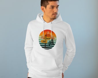 Retro Graphic Hoodie: Eco-Friendly Unisex Sweatshirt