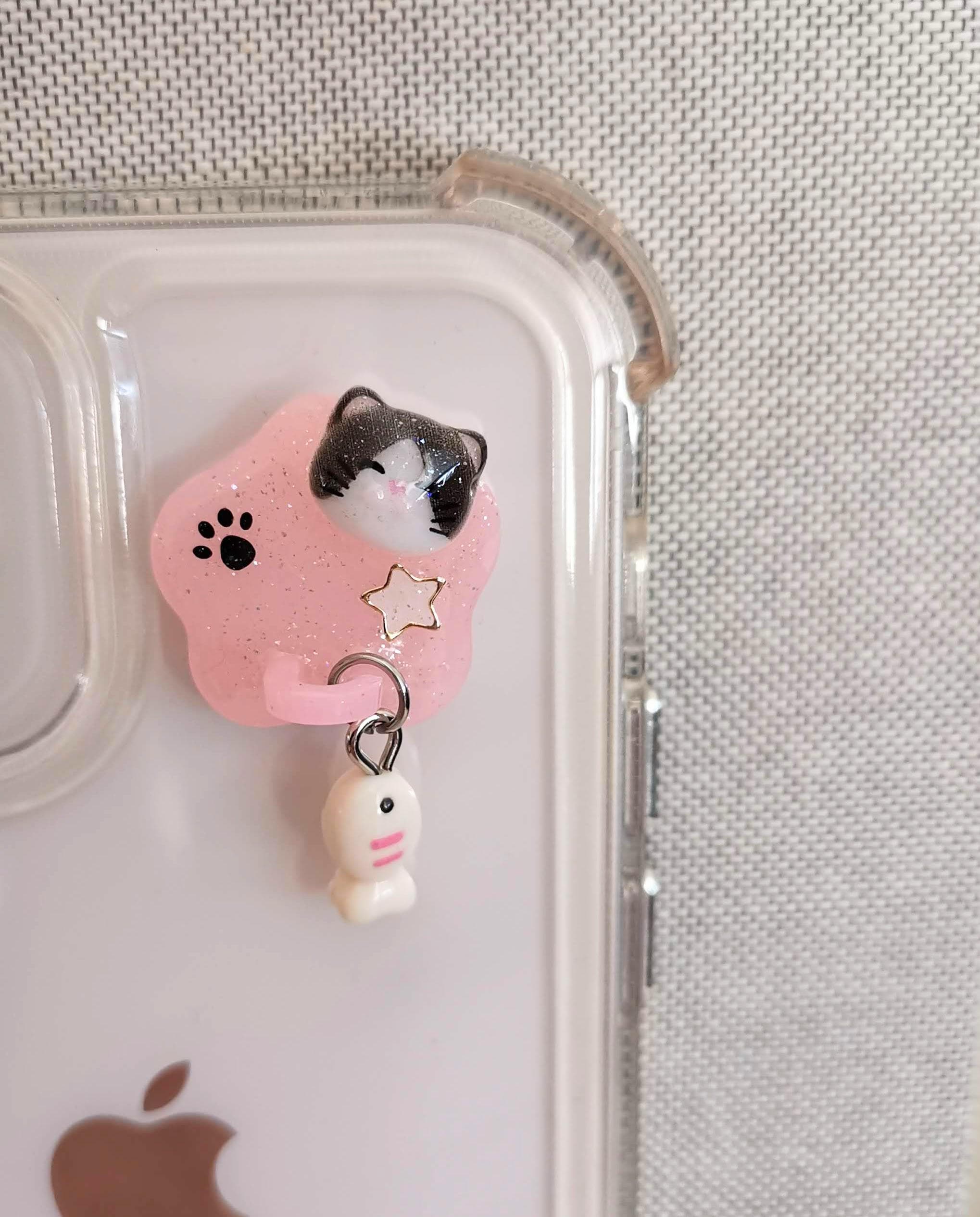 Porte Clé Kawaii Breloque Chat Mignon Pour Téléphone - 6 Modèles | Porte-clés Anti-perte, Déco Portable Femme Charme Téléphone Féminin