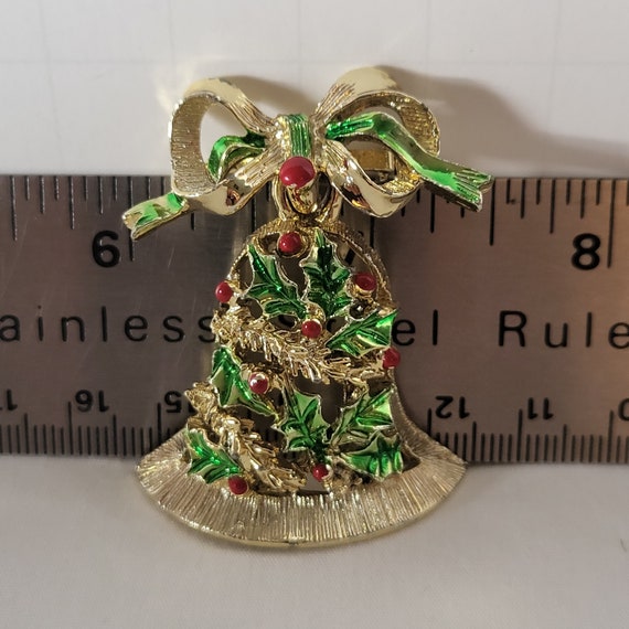 Vintage Signed Gerry’s Christmas Bell Articulated… - image 4