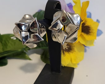 Gioielli di lusso vintage Fiore Clip per orecchio in cristallo