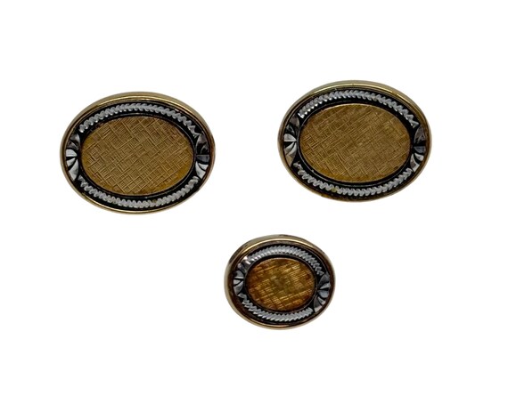 Foster Tie Tack and Cufflinks Set in Box New Old … - image 1