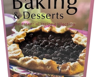 Livro de receitas de panificação e sobremesas - Coleção de receitas essenciais - Capa mole totalmente ilustrada