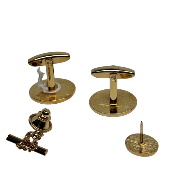 Foster Tie Tack and Cufflinks Set in Box New Old … - image 3