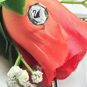 Vintage Swarovski Swan-steekspeld reversspeld met Collector-serie