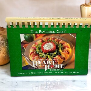 Vintage Kochbuch Pampered Chef Küche ist das Herz der Haus Rezepte 1999 Promo