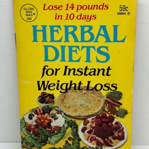 Herbal Diets for Instant Weight Loss Vintage Book Pocket Size Booklet George McGrath