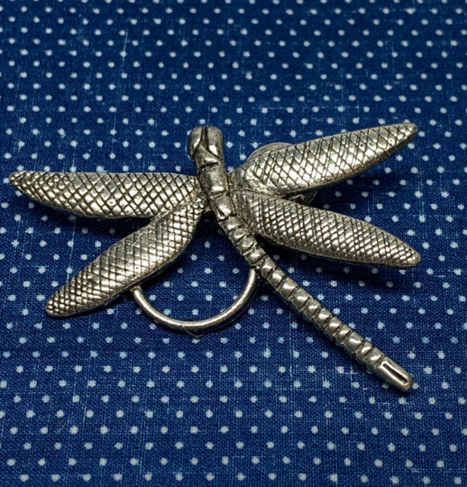 Pewter Dragonfly Badge ID Eyeglass Holder Pin Dont Lose Etsy