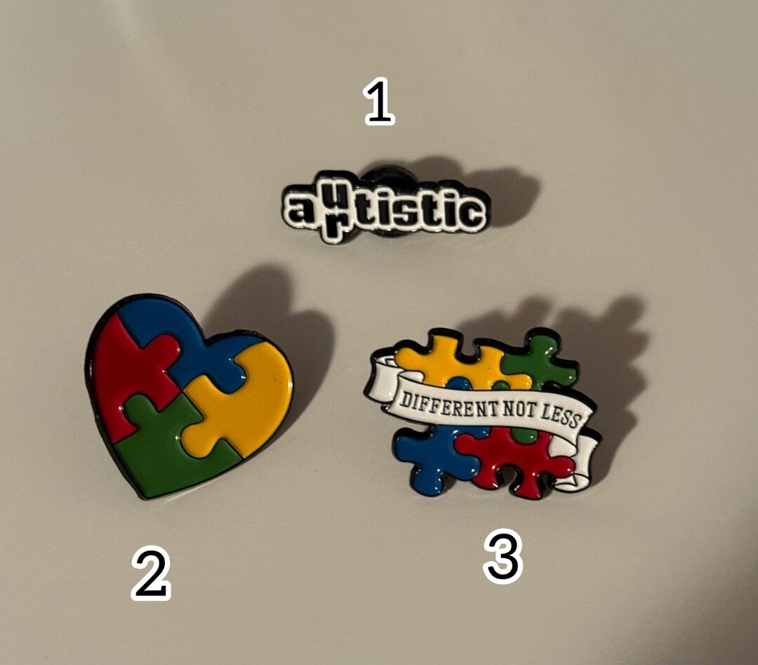 Autistic/autism Awareness Pin/badge | Pins | Badges - Etsy