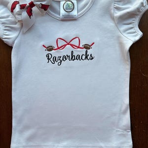 Razorback football toddler shirt