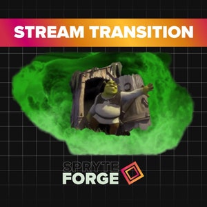 Funny Shrek Meme Stream Transition Stinger for Twitch Youtube | Animated overlay transition OBS