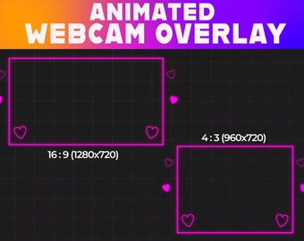 Animated Webcam Overlay | Twitch, YouTube, Facebook (Digital Download)