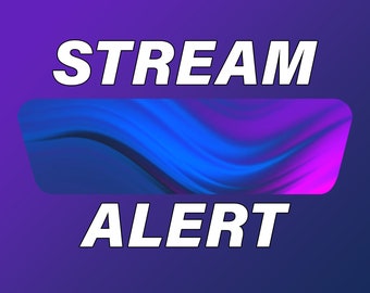 Animated Twitch Stream Alert | YouTube OBS Overlay (.webm Files)
