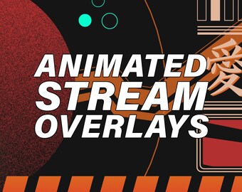Animated Stream Overlay | Twitch & Youtube Screens (Digital Download)