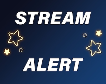 Animated Stream Alert | Twitch Overlay, YouTube, OBS (.webm Files) (Instant Download)