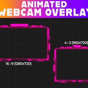 Superposición de cámara web / Marco de cámara web animado / superposiciones de contracción superposición de transmisión youtube emot twitch twitch emote