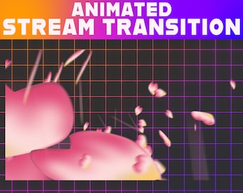 Sakura Cherry Blossom Twitch Stinger Transition | Stream Overlay (Digital Download)