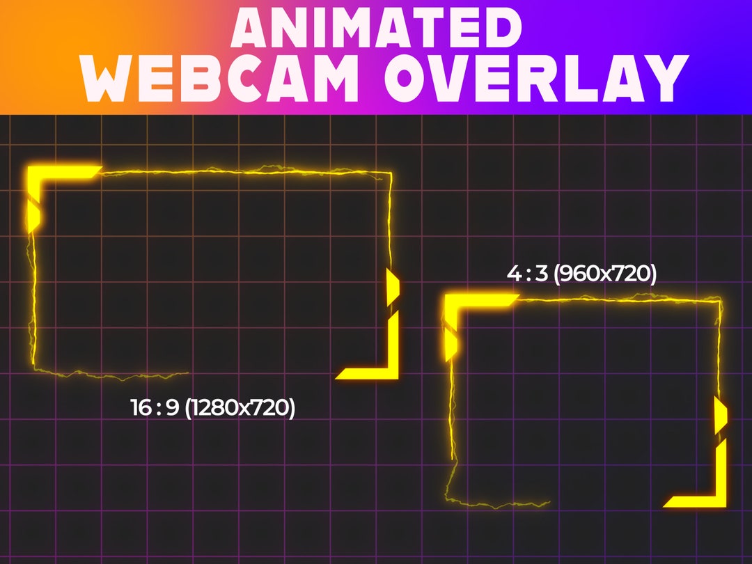 Animated Webcam Overlay | Streaming Frame (digital Download) - Etsy