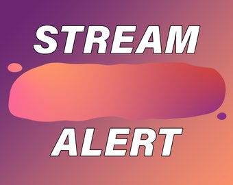 Animated Stream Alert | Twitch, YouTube, OBS (.webm Files) (Instant Download)