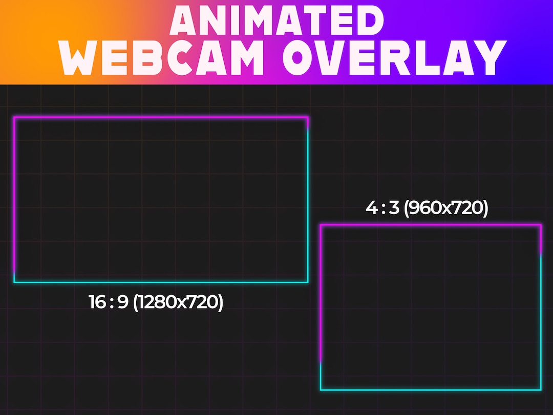 Animated Webcam Overlay | Twitch, Youtube Stream (digital Download) - Etsy
