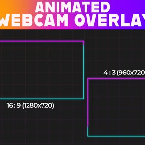 Superposición de cámara web / Marco de cámara web animado / superposiciones de contracción superposición de transmisión youtube emot twitch twitch emote