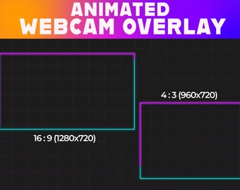 Superposición animada de cámara web / Twitch, transmisión de YouTube (descarga digital)