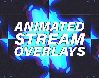 Glitter Animated Stream Overlay | Twitch & YouTube (Digital Download)
