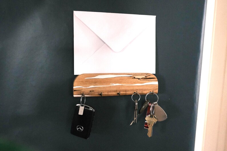 Key Display Rack Modern Minimalist Key Rack With Warm Organic Resin Accents, Entryway ...