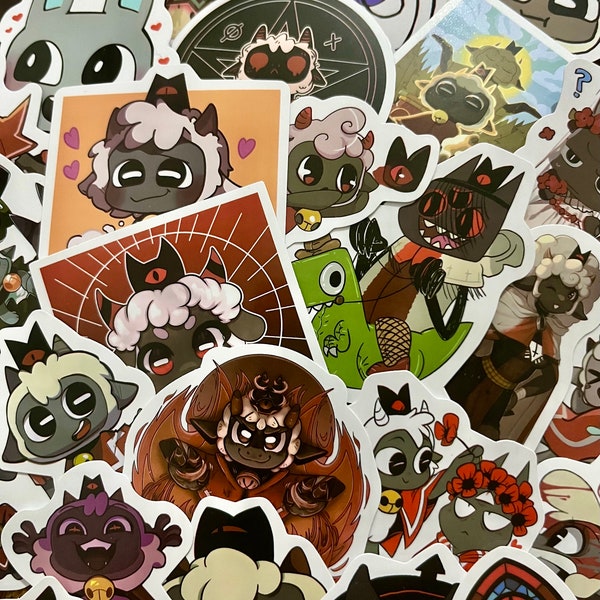 50PCS Cult of the Lamb Stickers- Durable Vinyl Decals, Perfect for Gamers & DIY Projects, Unique Gift for Indie Game Fans