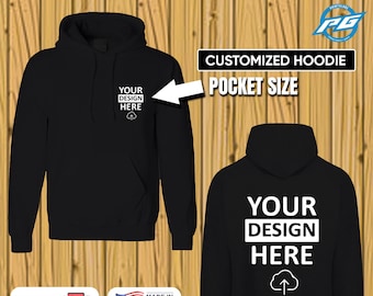 Custom Business Logo Hoodie, Personalized Text Design