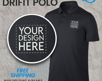 Custom Embroidered Dri-fit Polo | Personalized Business Logo | Monogram Polo Shirt | Customized Polo shirt | Add Your Text/Artwork/Design