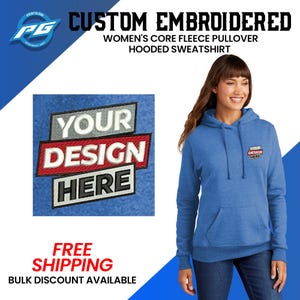 Port Company Essential Fleece Pullover Hooded Sweatshirt Personalized Fleece Pullover Custom Unisex Hoodie Custom Hoodie PC90H Etsy