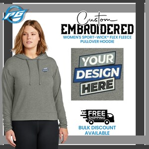 Custom Embroidered Women&#39;s Fleece Pullover Hoodie: Sport-Tek