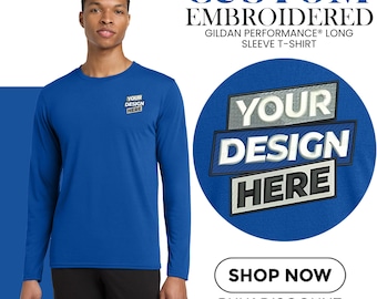 ヘレン様。オーダーページです。 Custom Embroidered Long Sleeve Henley Tee: Personalized T-shirt - Etsy