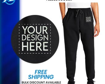 Custom Embroidered Sweatpants Custom Sweatpants Custom Jogger Pants With Pockets Custom Fleece Jogger Personalized Sweatpants With Your Logo