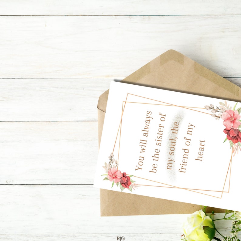 Printable Greeting Cards, Personalized Gifts for Best Friends Birthday, Best Greeting Cards for