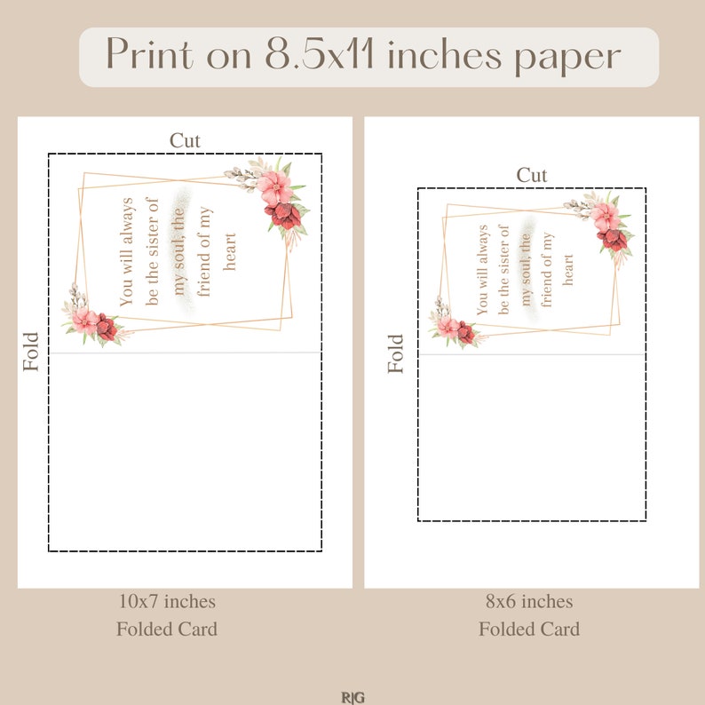 Printable Greeting Cards, Personalized Gifts for Best Friends Birthday, Best Greeting Cards for