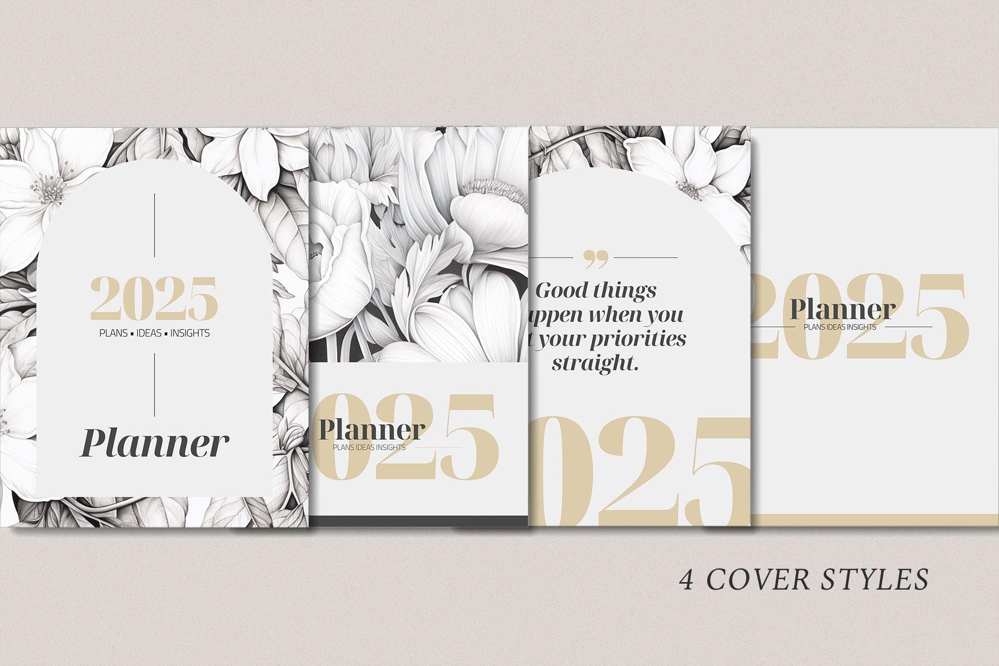 2025 Canva Planner Template, Editable Monthly Calendar Template ...