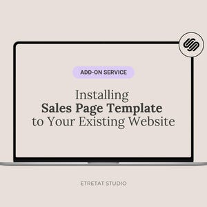Instalowanie szablonu strony sprzedaży Squarespace na istniejącej stronie internetowej