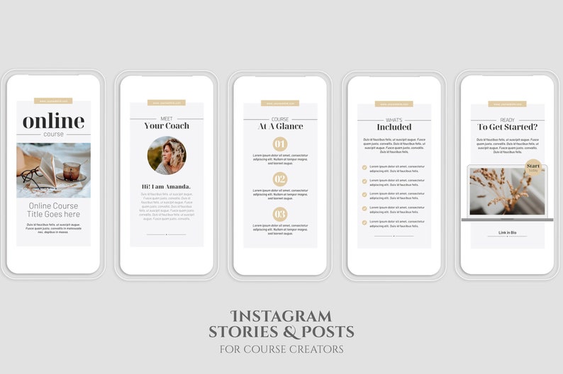 Instagram Templates for Canva, IG Stories Post Carousel, Canva Template ...