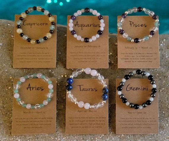 Zodiac Gemstone Bracelets - December 22 - June 20