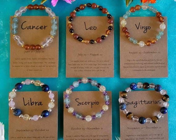 Zodiac Gemstone Bracelets - June 21 - December 21
