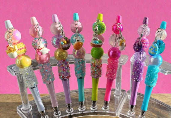 Colorful Easter Beaded Pens