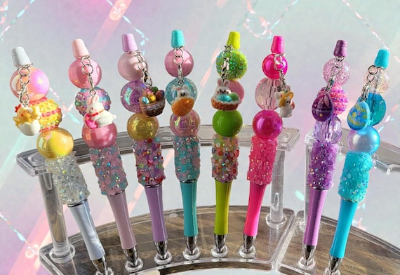 Colorful Easter Beaded Pens