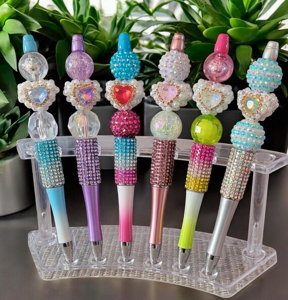 Assorted Heart Beaded Pens